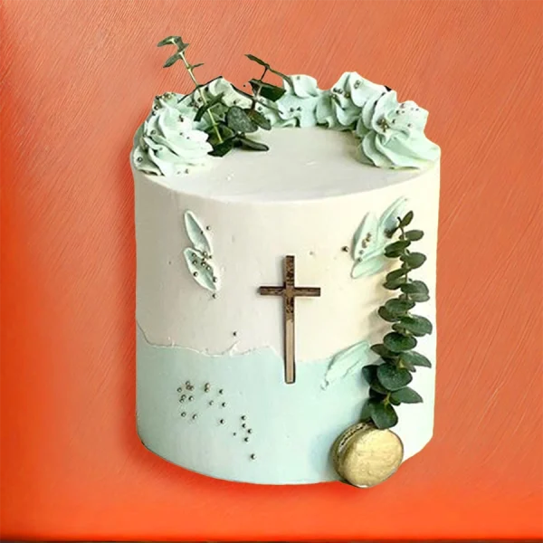 Tarta Macarons Dorado Menta: imagen 1