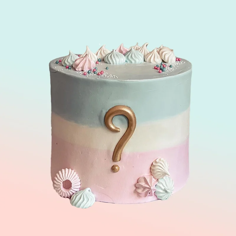 torta para revelación de bebé